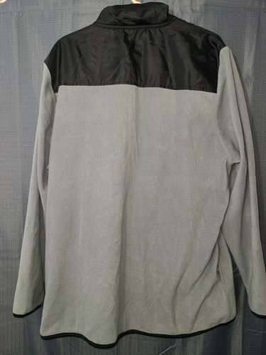 Star Wars Full Zip Fleece Jacket Gray Sweatshirt With Logo Disney Size XLarge - Picture 3 of 9