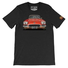 1958 Corvette The Legend Classic Car Men's T-shirts American Muscle Car