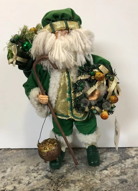 green irish santa hat