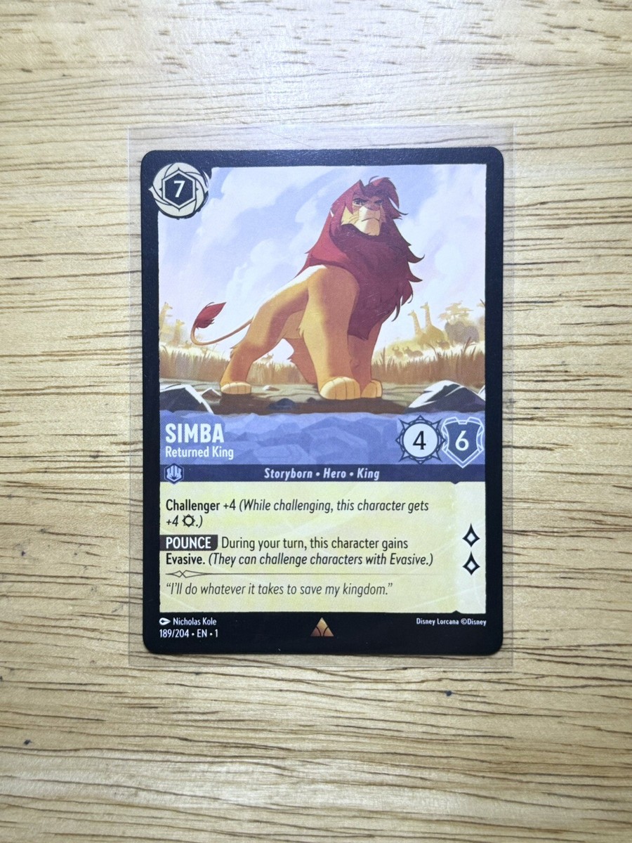 シンバ カード Disney Lorcana The First Chapter - Simba - Returned