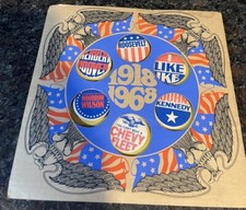 1918-1968 Chevrolet Truck 50 Years Anniv. W 6 Chevy Political President Pins 1918-1968 Chevrolet Truck 50 Years Anniv. W 6 Chevy Political President Pins