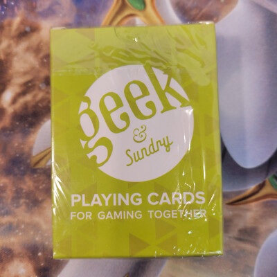 Geek & Sundry Playing Cards Sealed Deck in Box Youtube Gaming Together