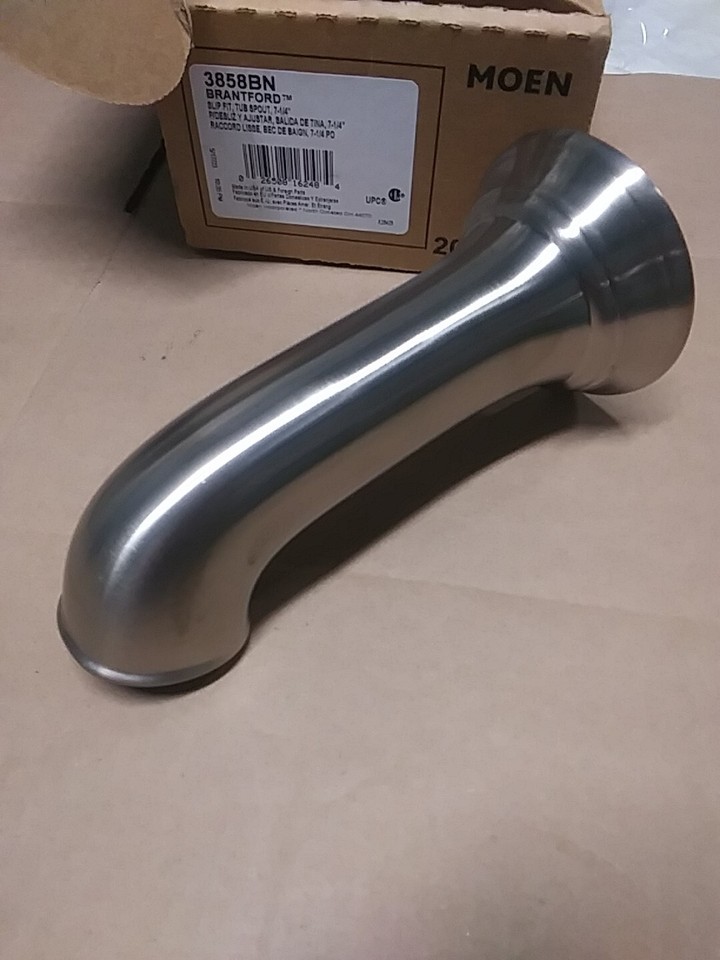 Moen 3858BN Dartmoor NonDiverter Tub Spout in Brushed Nickel Finish eBay