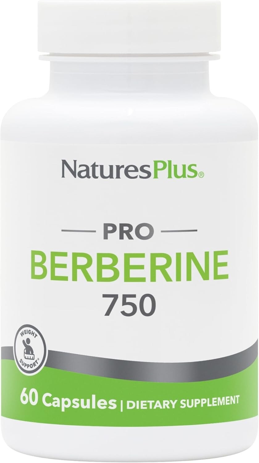 Natures Plus Pro Berberine 750mg 60 Vegan Capsules