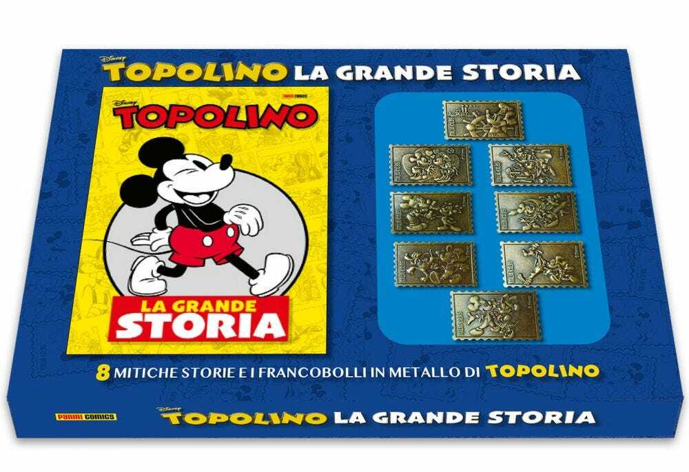 Topolino - La Grande Storia - Box Set Francobolli Metallici - Disney - ITALIANO