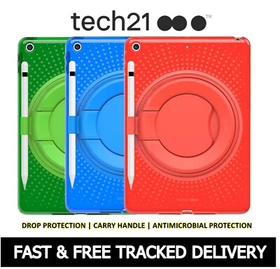 Tech21 iPad 6th/5th/1st Generation (9.7-inch) Case Kids Shockproof Stand Cover