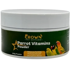 Multi-Vitamin Supplement for Parrot Birds, Fertility, Bone & Growth Support 100g