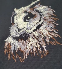 Owl iron on patch