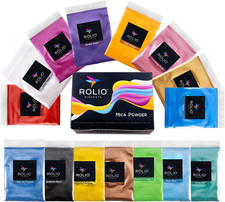 Mica Powder, 5G, 15 Bags - Pearlescent Color Pigment - Art Set for Resin Epoxy -