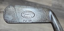 Antique Vintage 1920's Shannon Bogey Hickory Wood Shaft Golf Club Heavy Putter