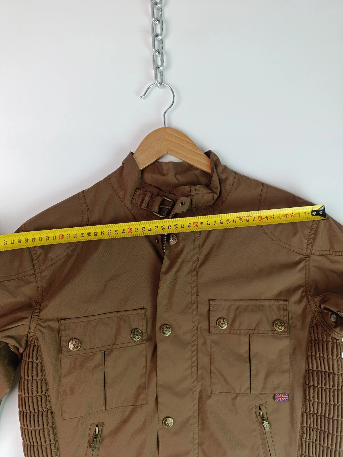 BELSTAFF Tourmaster Trophy Jacket Brown Nylon Biker Motorcycle Men Sz IT 50 M L image 18