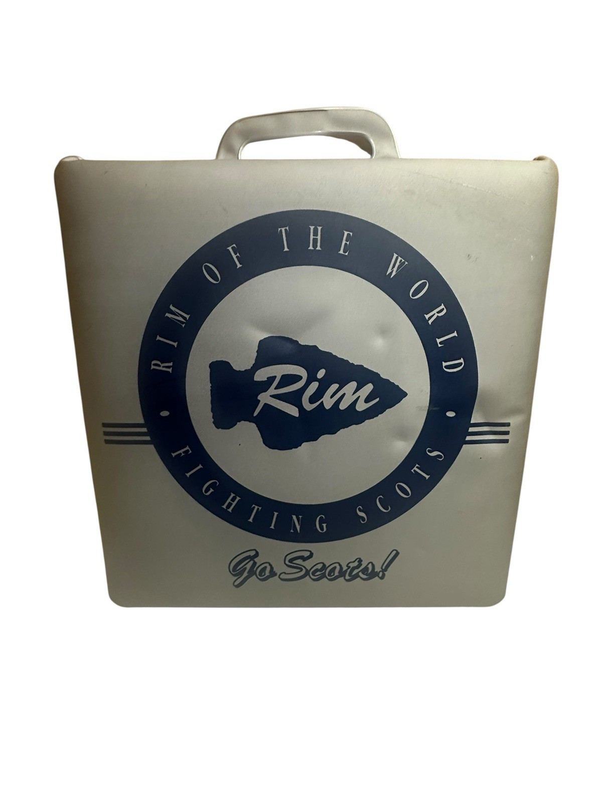 Cojín de asiento de estadio vintage Rim of the World Fighting Scots