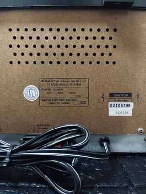 1988 Sanyo Mini Component Stereo System (GXT-707) w/Original