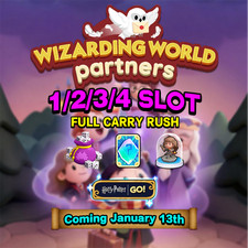 Wizarding World Partners Mono-poly Go Partners Event Slots Full Carry Rush  Cheap