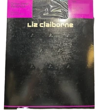 Liz Claiborne Dress Sheer Pantyhose Midnight Blue Size 1 Sandalfoot Control Top