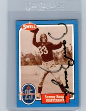 1988 SWELL Sammy Baugh HOF AUTO AUTOGRAPHED SIGNED Washington Redskins