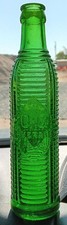 ORANGE CRUSH O C BEVERAGES 7 oz Emeral Green Soda bottle likely Norfolk Pat 1920