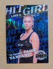 Paige VanZant 2025 Leaf Metal Women of Sport Purple Lava #1/1 Hit Like a Girl