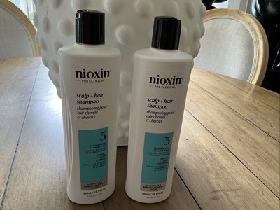 Nioxin Pro Clinical System 3 Scalp + Hair Shampoo Color/Dry / Damaged TWO 16.9