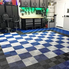 25/50 Pack Garage Tiles 15.7x15.7" Interlocking Garage Flooring Mats 9 Colors