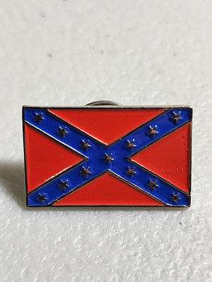 Rebal Flag Lapel Pin, Hat Pin, Tie Tack 1-in