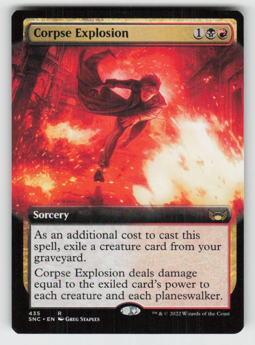 Corpse Explosion (Extended Art) 435 Rare SNC Near Mint