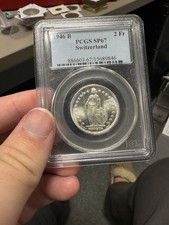 1946 Switzerland 2 Francs PCGS SP 67