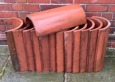 Half Round Clay Ridge Tiles  - 13 available 