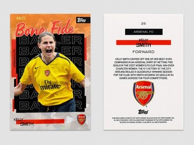 2025/26 Topps Arsenal Team Set - Kelly Smith Bona Fide Baller /25 Orange