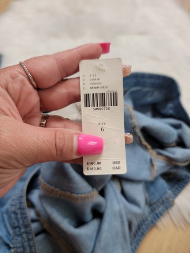 Pilcro Anthropologie Denim Belted Jumsuit Short Sleeve Women's Size 6 - Picture 9 of 17