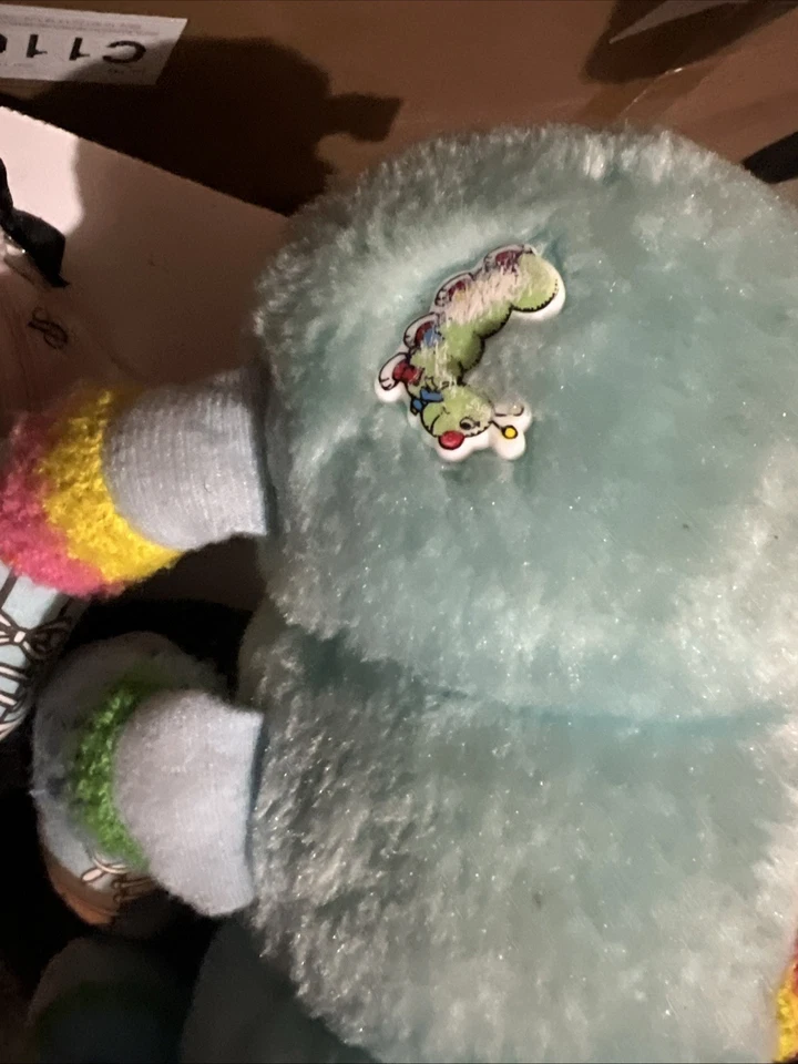 1984 Lots-a-Lots-a-Legggggs Ноги Гусеница СИНЯЯ Радуга Плюшевая Содружество - Изображение 4 из 4