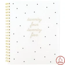 Sugar Paper Essentials 2024-25 Weekly/Monthly Planner 11x9.5" Scatter Dots