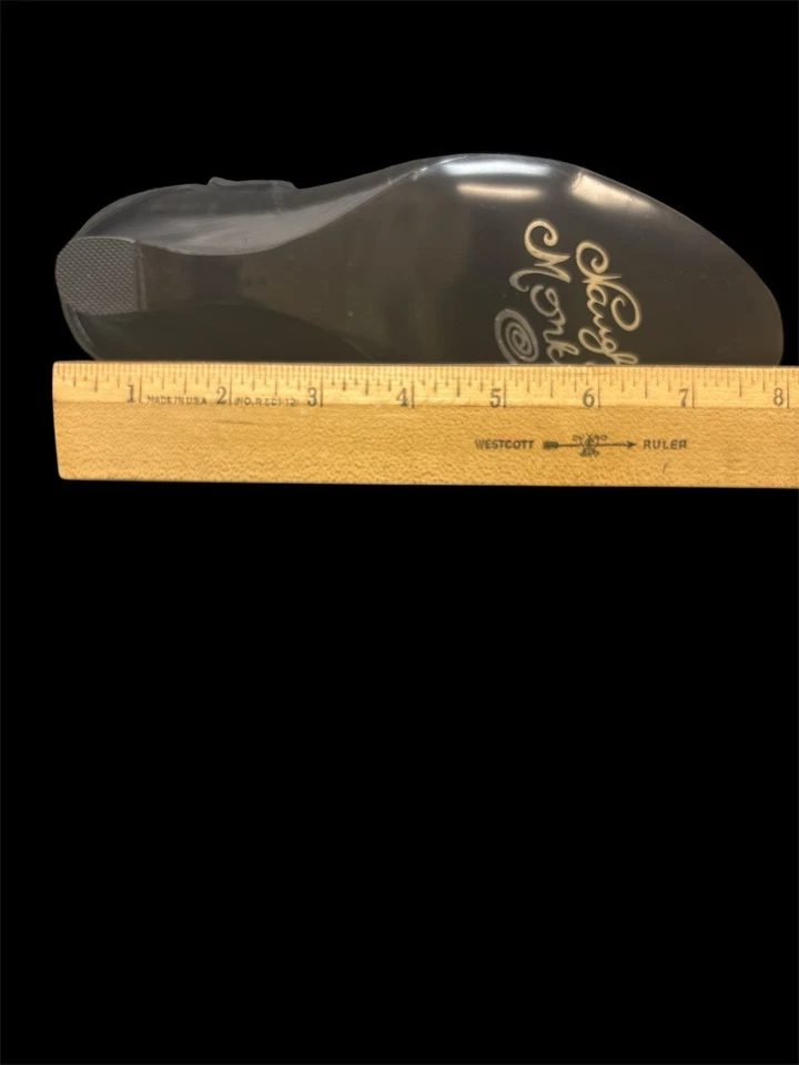 Botas para mujer Naughty Monkey negras curadas con hebilla Foto 2 de 4