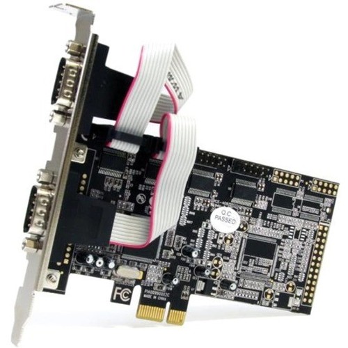 StarTech 4 Port Native PCI Express RS232 Serial Adapter Card with 16550 UART - 4 - Picture 3 of 12