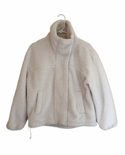 Abercrombie Fitch Soft AF Faux Sherpa Fleece Jacket Size Small Shacket Cozy