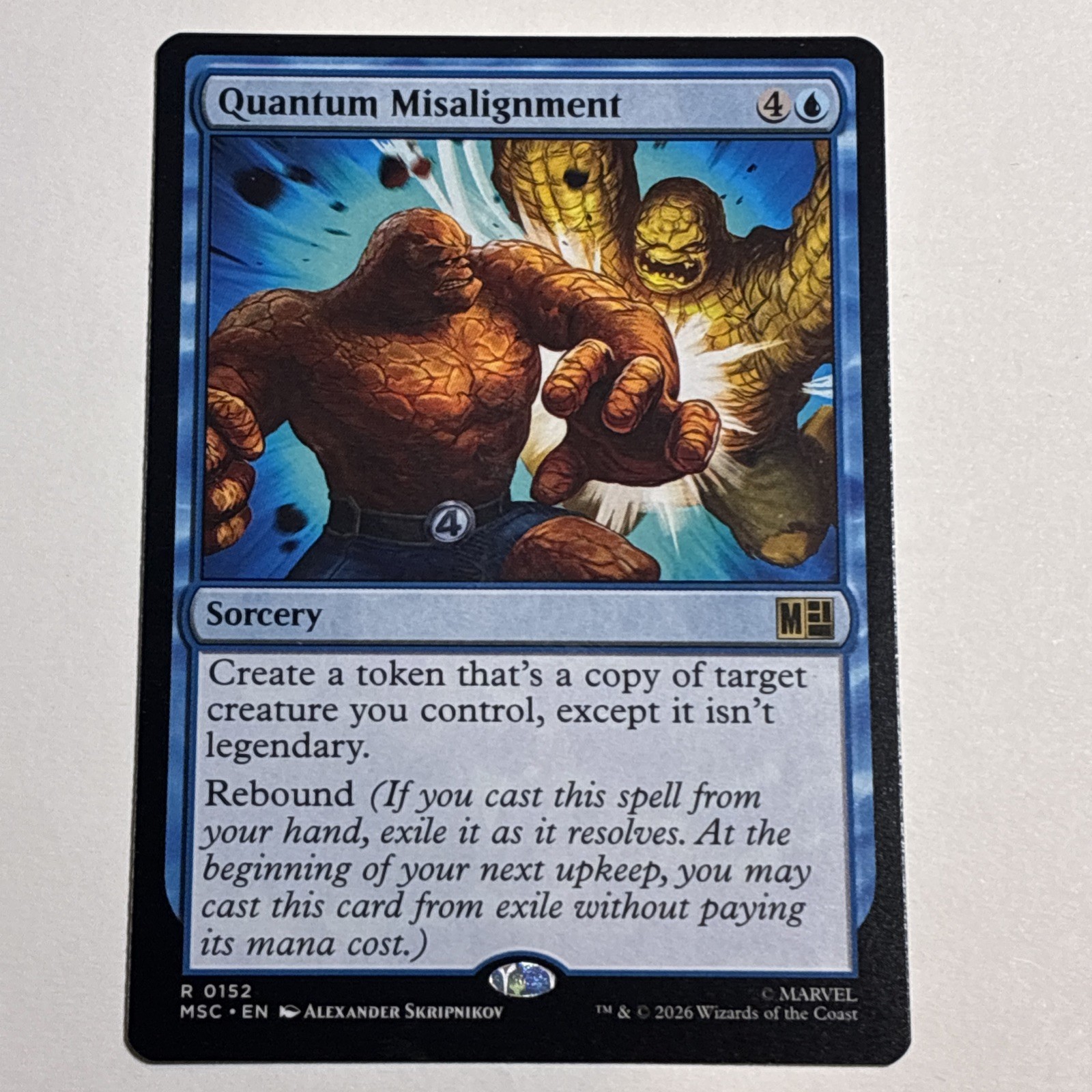 Quantum Misalignment 152 Commander: Marvel Super Heroes Magic: The Gathering NM