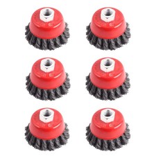 3 Inch Wire Cup Brush for 4 1/2 Angle Grinders , 0.02 Inch Twist Knotted Carb...