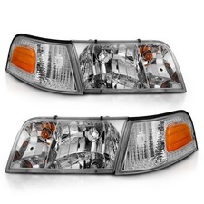 Anzo 121556 Crystal Headlights Crystal Headlight Chrome With Bumper Light Oe P Anzo 121556 Crystal Headlights Crystal Headlight Chrome With Bumper Light Oe P