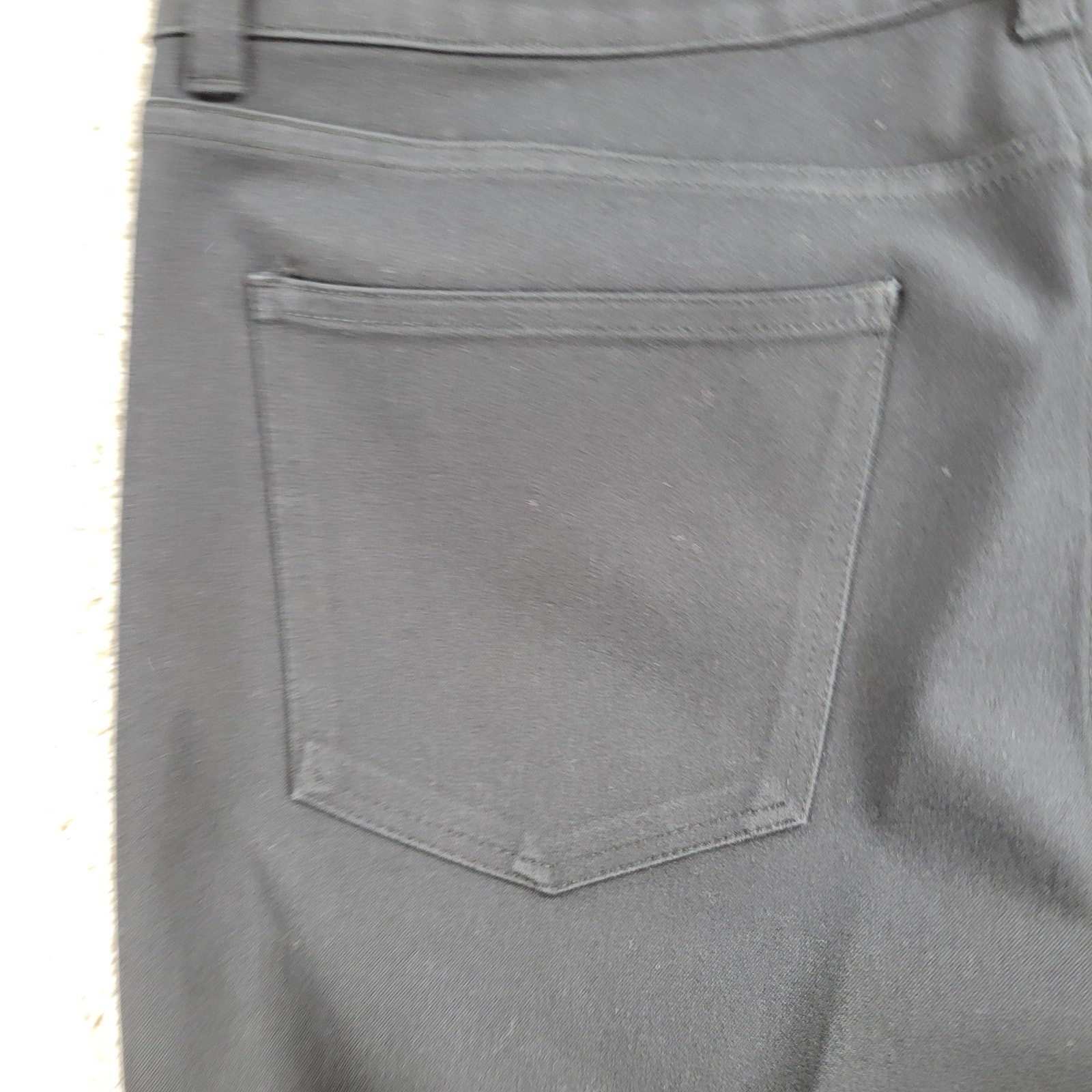 TALBOTS Pants 12 Black Solid Plain Straight Leg S… - image 7