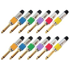 RIVIERA 1/4" Plugs TS Jumbo Plugs Solder Type for Instrument,Speaker,Micropho...