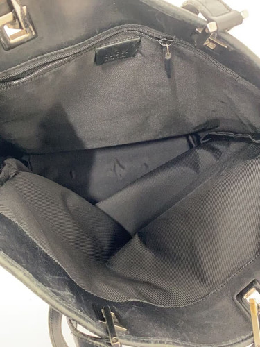 GUCCI Tote Bag GG Canvas Canvas BLK - Picture 6 of 7