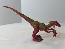 Jurassic World Camp Cretaceous Savage Strike Velociraptor 8" Red Dinosaur