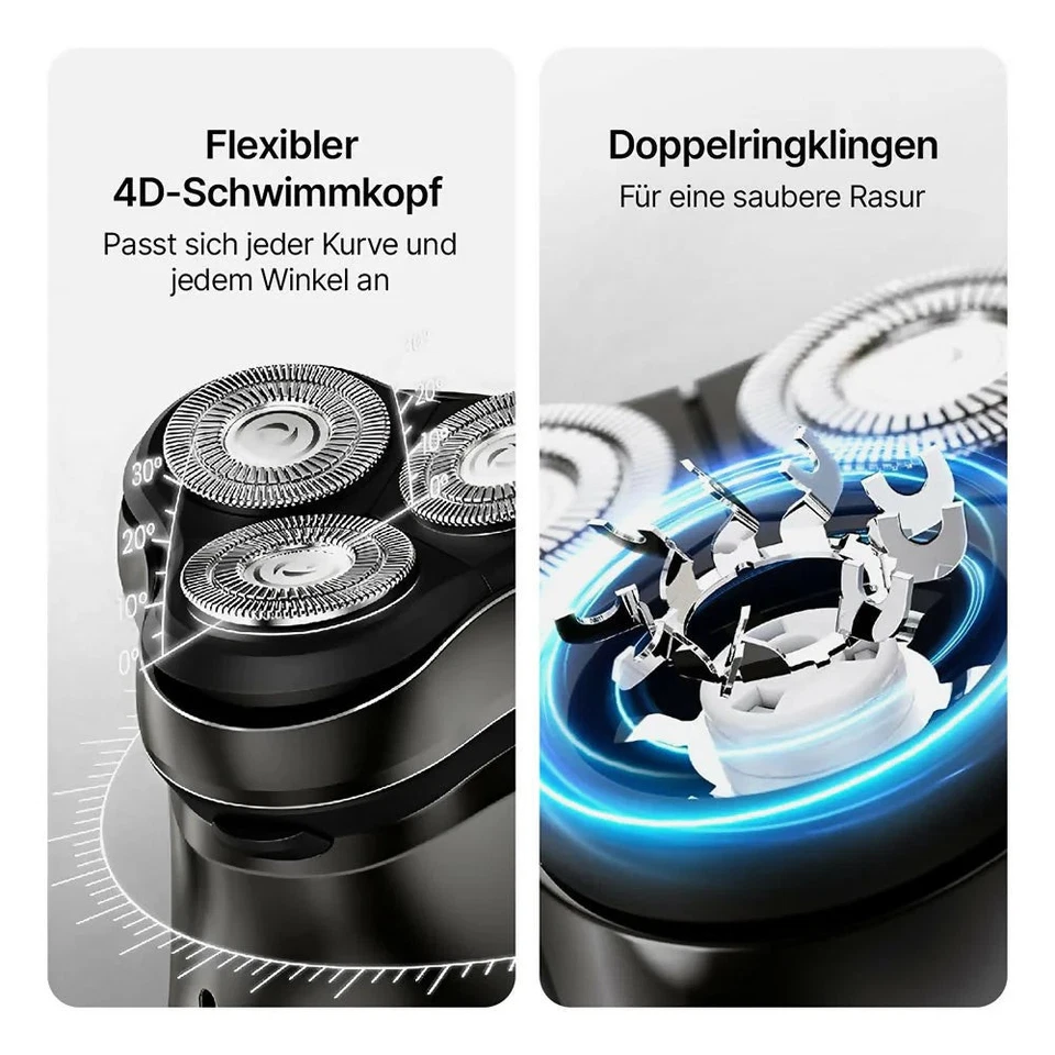 Oryzom™ V1 Pro Slim Men's Electric Shaver 4D Battery Waterproof 3-Head Shave - Image 2 of 4