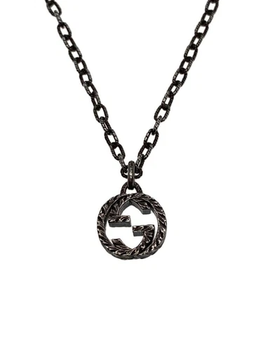 GUCCI collana uomo SV925 con top 455307 J8400 0811 usata