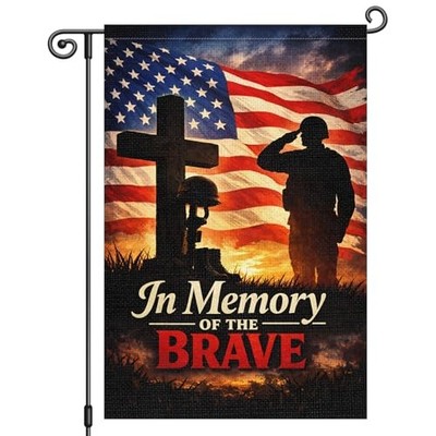 Memorial Day In Memory of the Brave Garden Flag 12x18 12x18inch Memorial Day-H