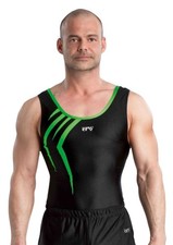 ERVY 89842/2 gymnastics jersey/gym body "Christopher 2" for artistic gymnastics F: black/green