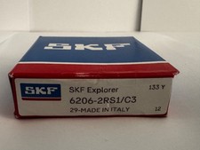 2PACK SKF Bearings 6206-2RSC3 30X62X16mm C3 Clearance Double Rubber Seal Deep Ba