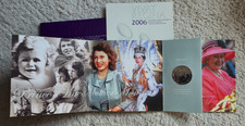 Queen Elizabeth II 80th Birthday £5 Crown Coin with brochure 2006