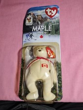 TY MAPLE THE BEAR 1999 McDONALDS BEANIE BABY 1 of 4 Ronald McDonald House Set
