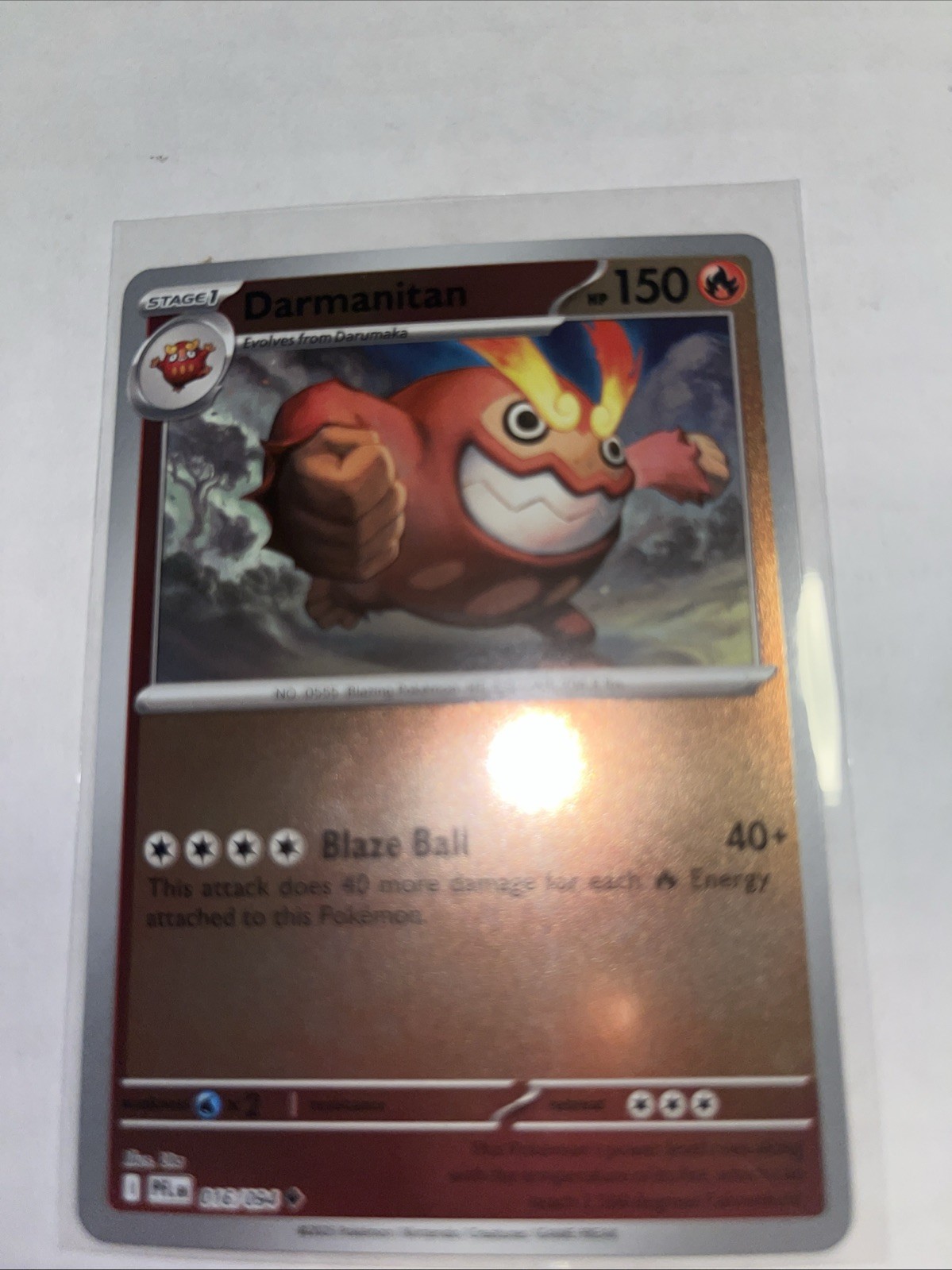 Darmanitan 016/094 Phantasmal Flames Reverse Holo Pokémon TCG NM
